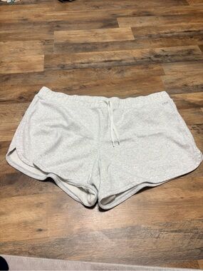 DSG Size 2X Gray Fleece Shorts Plus Size Drawstring Lounge Athletic Shorts